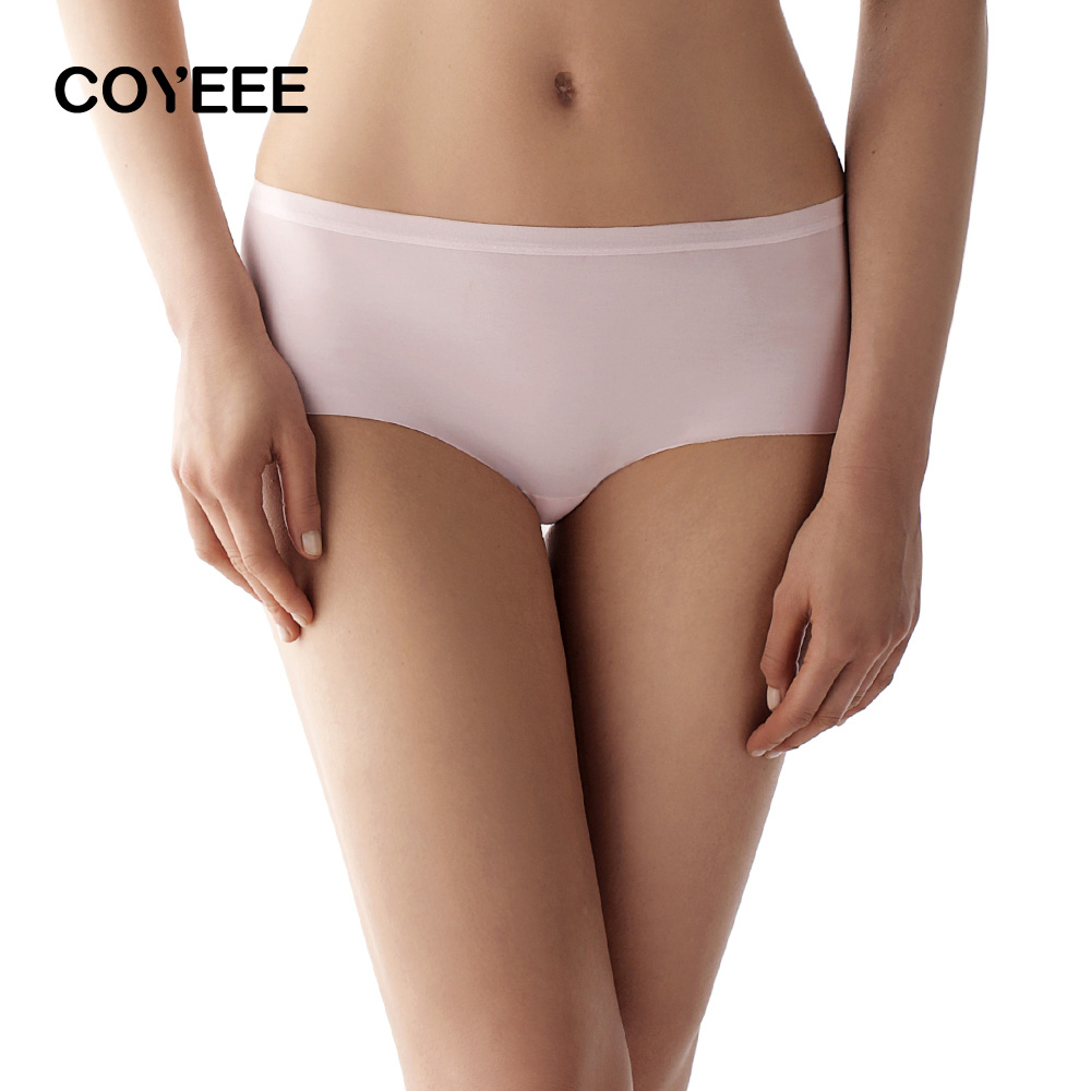 Maniform coyeee seamless panties mid waist glossy panty g02