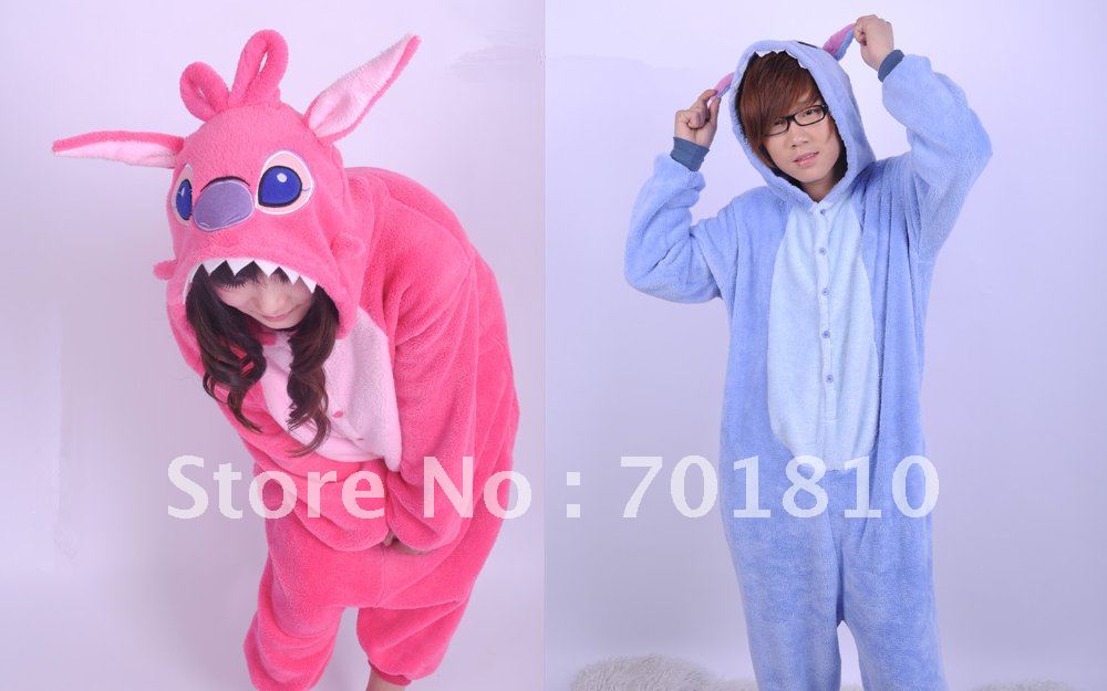 Manufacturers selling coral pink hair blue ShiDiJi animal conjoined twins pajamas household to take the men and women of lovers