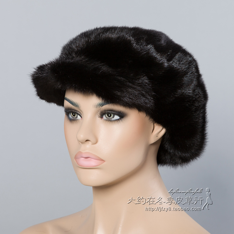 Marten hat mink hair hat thermal winter fur hat fur hat