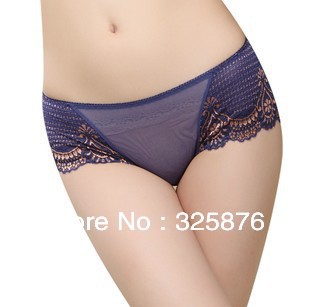 matching underwear Fashion sexy lace the breathable absorbent net yarn Nice Bottom briefs panties underpants for women Br-121