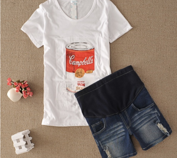 Maternity 2012 all-match 100% cotton casual denim shorts gentlewomen OL outfit