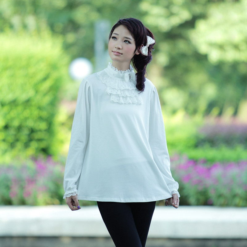 Maternity 2012 maternity clothing spring basic shirt 100% cotton maternity top basic shirt