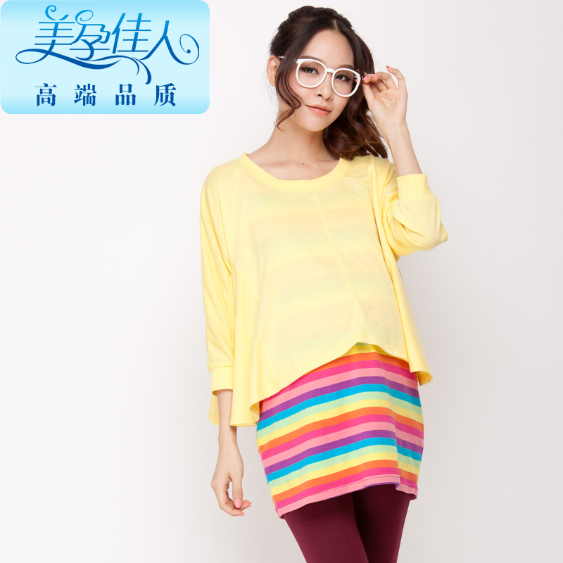 Maternity 2013 spring fashion maternity clothing maternity t-shirt maternity top set 1622
