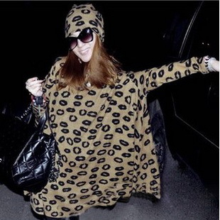 Maternity 2013 spring loose plus size mm long-sleeve T-shirt sexy big t-shirt hat