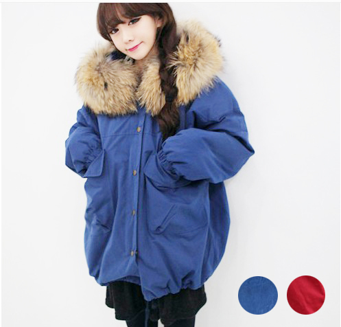 Maternity autumn and winter wadded jacket warm red blue with a hood maternity outerwear wadded jacket cotton-padded jacket