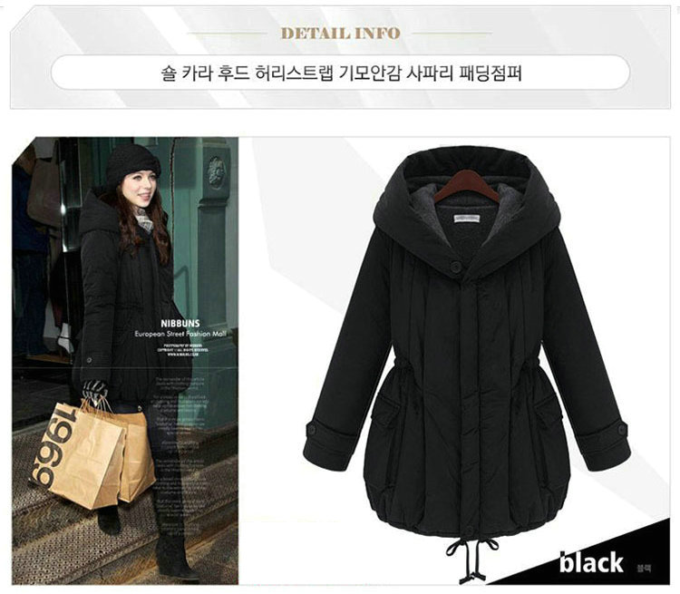 Maternity autumn and winter within the brushed thickening maternity cotton-padded jacket bamboo velvet maternity long design