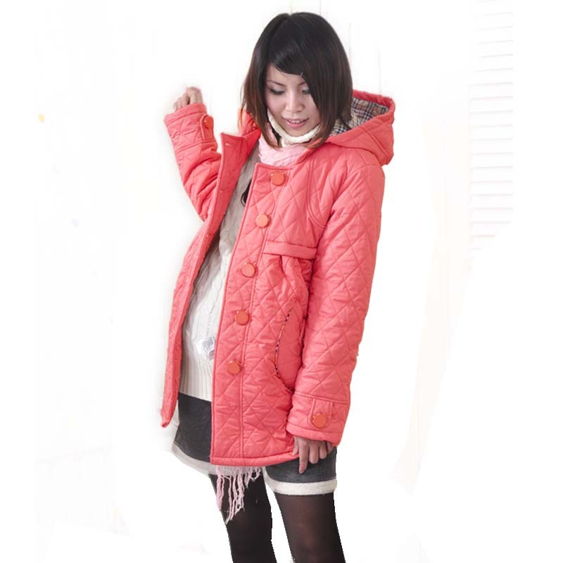 Maternity autumn top  cotton-padded jacket  wadded jacket thickening  clothing free shipping