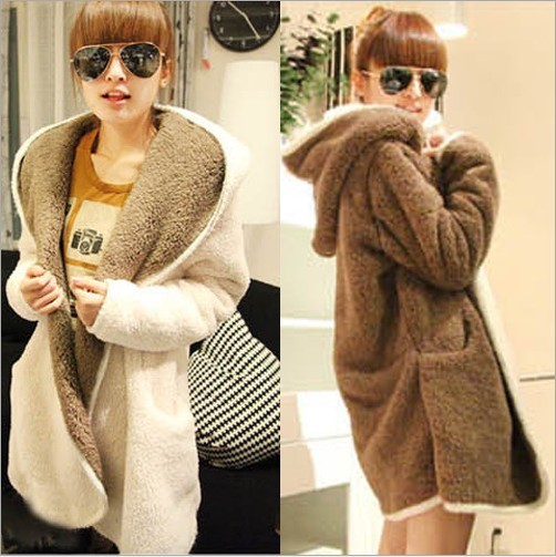 Maternity autumn top fashion with a hood reversible maternity clothing winter outerwear wadded jacket cotton-padded jacket