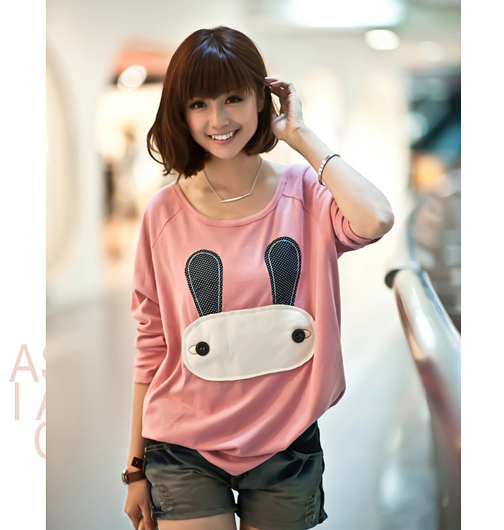 Maternity autumn top maternity loose round neck T-shirt rabbit maternity sweatshirt fashion