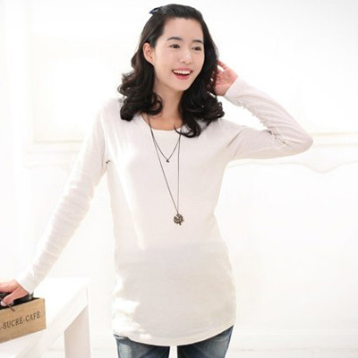 Maternity basic shirt autumn fashion modal maternity clothing top long-sleeve maternity t-shirt spring and autumn