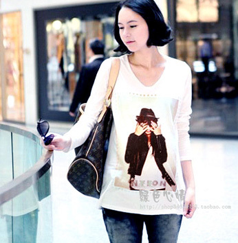 Maternity basic shirt long-sleeve spring and autumn 403 maternity t-shirt maternity clothing summer