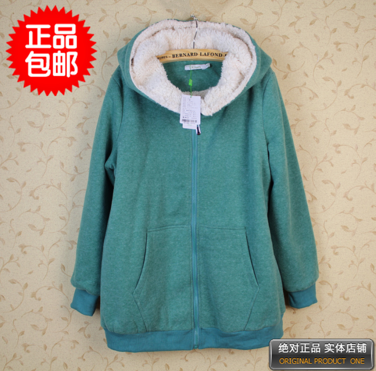 Maternity clothing 2012 autumn and winter maternity wadded jacket 922401 berber fleece thickening outerwear sweatshirt