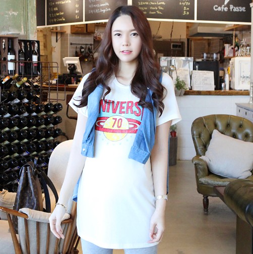 Maternity clothing 2013 spring t top maternity short-sleeve T-shirt m4457