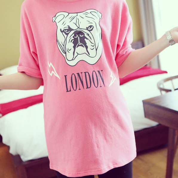 Maternity clothing 2013 summer cartoon maternity short-sleeve T-shirt m4404