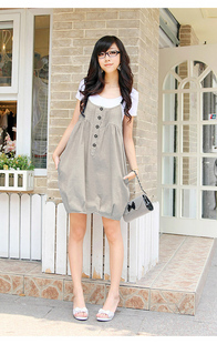 Maternity clothing all-match twinset maternity braces skirt maternity suspender skirt 13015