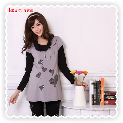 Maternity clothing autumn 2013 fashion elegant spring and autumn maternity sweater outerwear top 12380