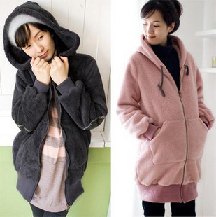 Maternity clothing autumn 2102 thickening maternity top maternity outerwear maternity sweatshirt wadded jacket