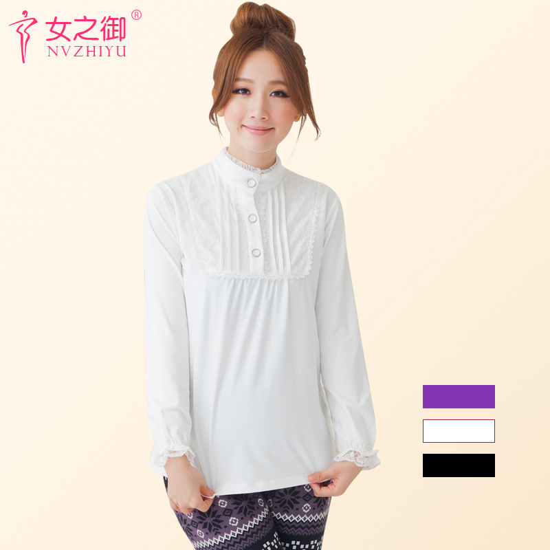 Maternity clothing autumn and winter all-match maternity basic shirt maternity basic shirt