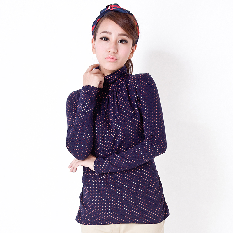 Maternity clothing autumn and winter basic shirt turtleneck nursing long-sleeve top fashion stripe t-shirt