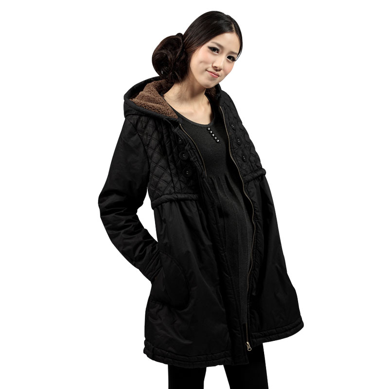 Maternity clothing autumn and winter berber fleece thickening maternity wadded jacket maternity winter cotton-padded jacket