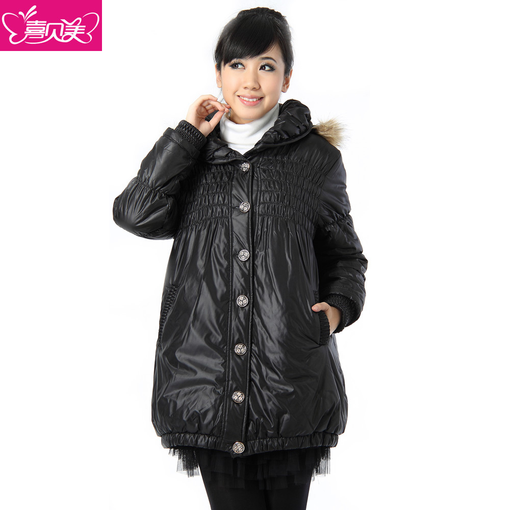 Maternity clothing autumn and winter casual maternity wadded jacket outerwear cotton-padded jacket top xs2158