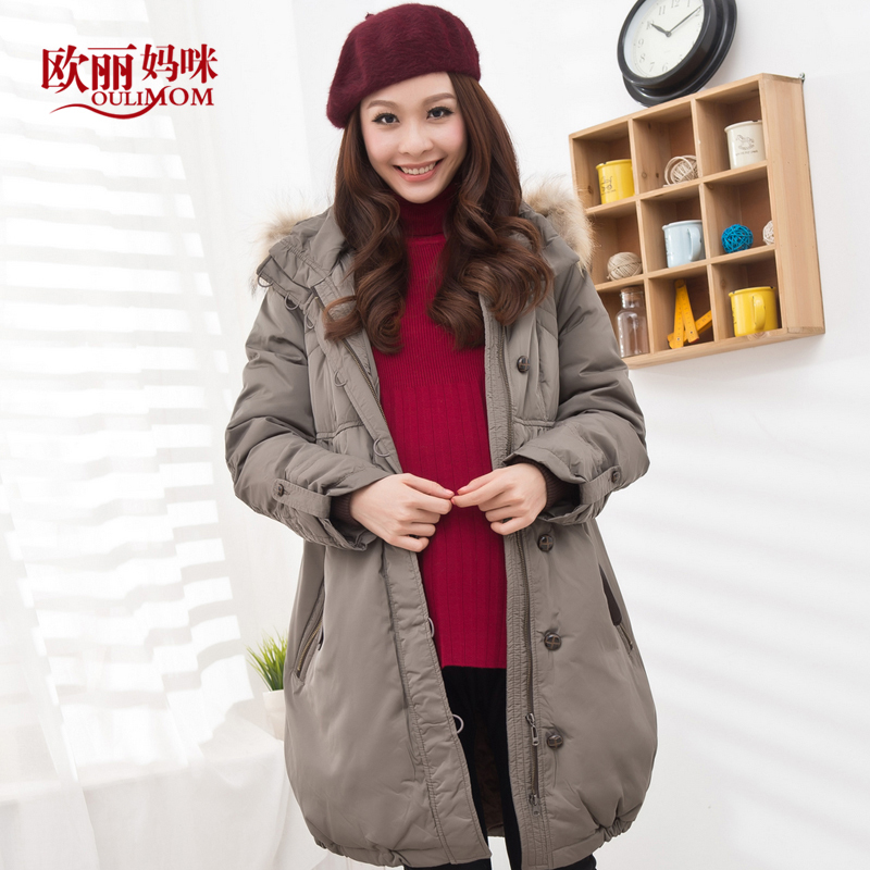 Maternity clothing autumn and winter maternity down coat maternity wadded jacket top maternity outerwear