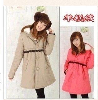 Maternity clothing autumn and winter maternity outerwear berber fleece maternity wadded jacket cotton-padded jacket maternity
