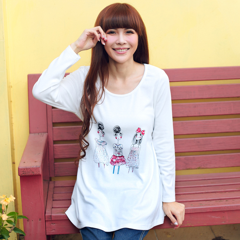 Maternity clothing autumn and winter maternity top maternity basic shirt maternity basic shirt