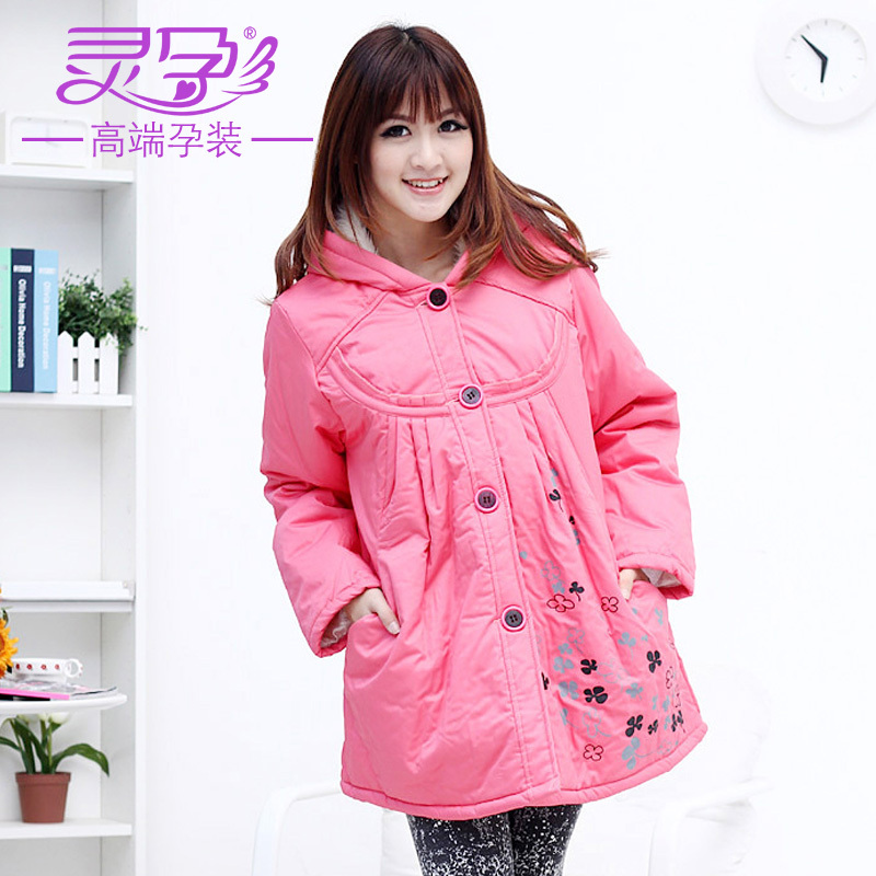 Maternity clothing autumn and winter maternity winter thickening outerwear maternity top wadded jacket maternity cotton-padded