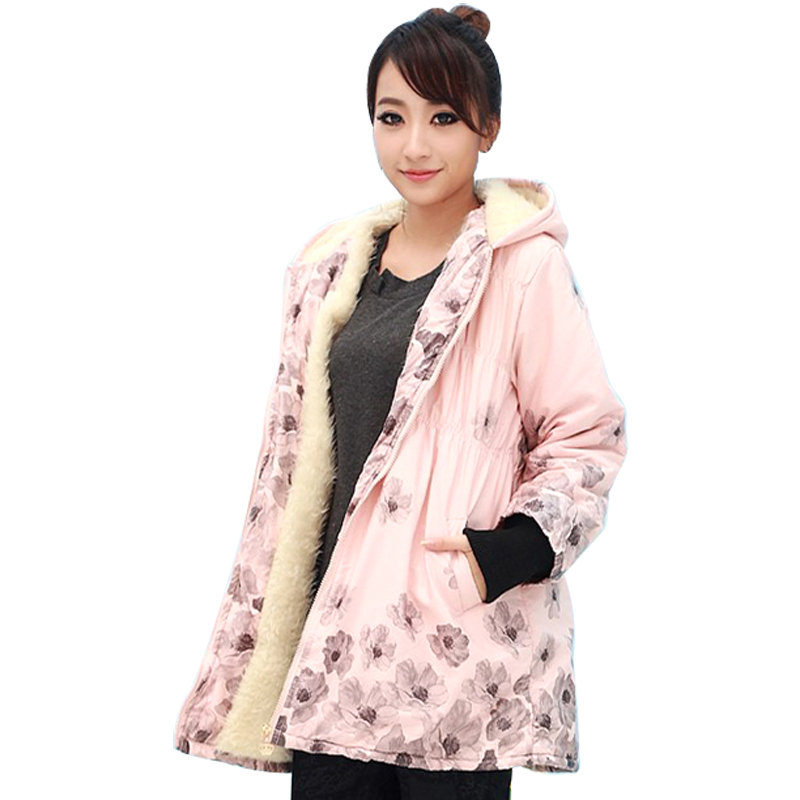 Maternity clothing autumn and winter outerwear cotton-padded jacket wool wadded jacket adjustable cotton-padded jacket overcoat