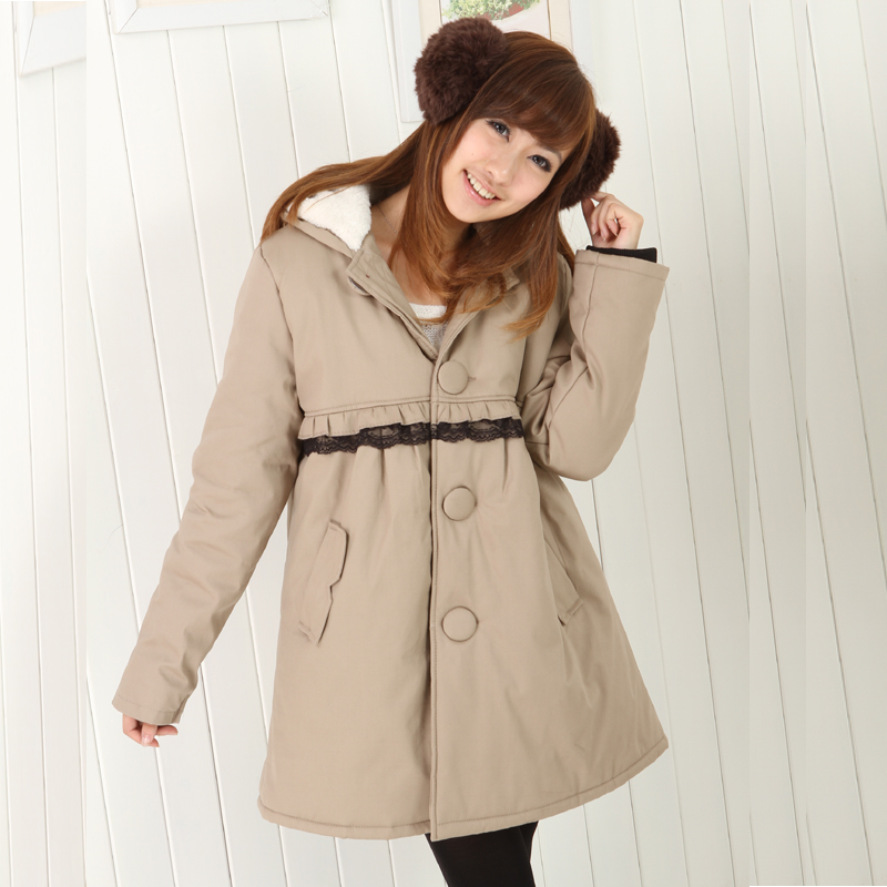 Maternity clothing autumn and winter outerwear maternity wadded jacket thickening maternity cotton overcoat thermal maternity