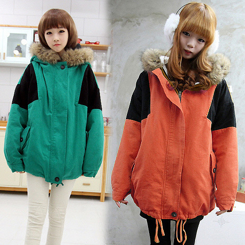 Maternity clothing autumn and winter outerwear raccoon fur maternity wadded jacket thickening maternity cotton-padded jacket