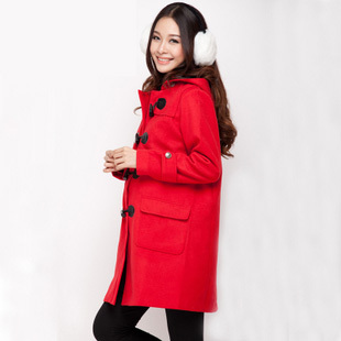 Maternity clothing autumn and winter outerwear thermal thickening top fashion wool coat