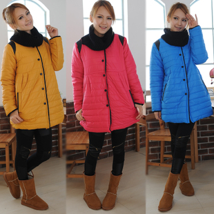 Maternity clothing autumn and winter overcoat wadded jacket cotton-padded jacket with a hood outerwear fashion thickening