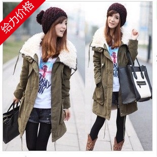 Maternity clothing autumn and winter plus size maternity wadded jacket fashion cotton-padded jacket thickening plus velvet
