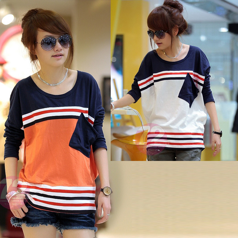 Maternity clothing autumn and winter spring long design fashion plus size loose long-sleeve basic t-shirt