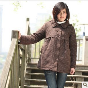 Maternity clothing autumn and winter wadded jacket maternity outerwear maternity cotton-padded jacket