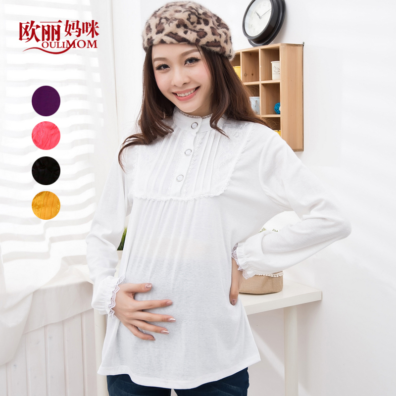 Maternity clothing autumn classic 5 knitted maternity basic shirt basic shirt long-sleeve T-shirt top