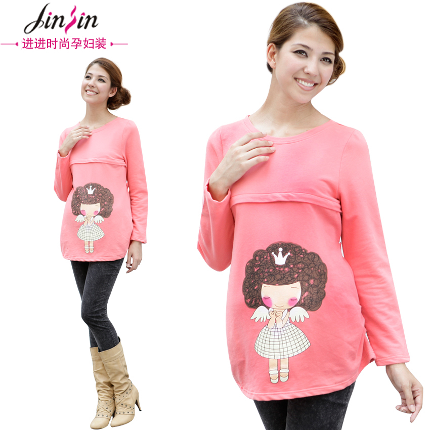 Maternity clothing autumn fashion maternity top 13496