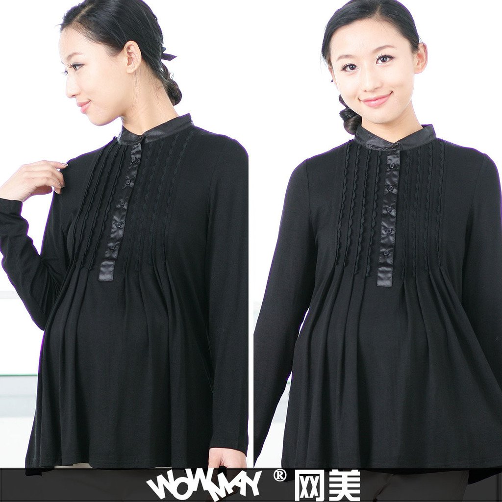 Maternity clothing autumn lace elegant gentlewomen ol autumn and winter maternity top 1098111