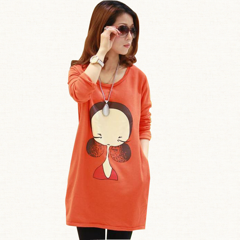 Maternity clothing autumn maternity long design t-shirt maternity loose maternity top dress