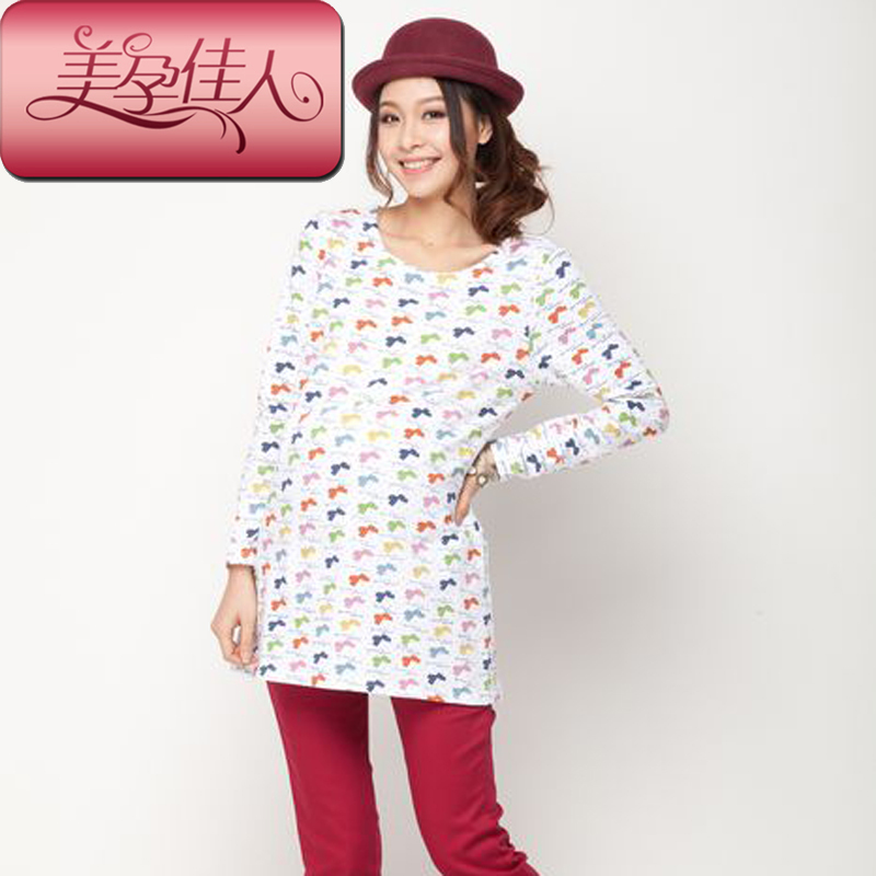 Maternity clothing autumn maternity spring maternity basic shirt top 1372