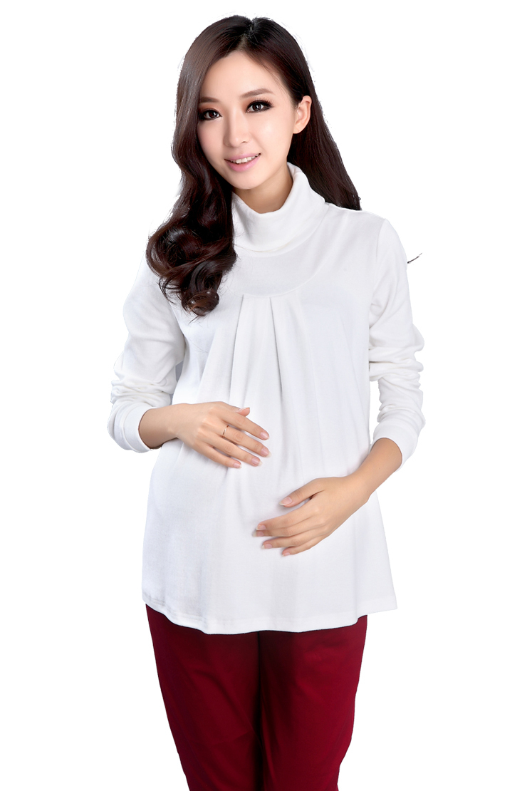 Maternity clothing autumn new arrival maternity top maternity basic shirt maternity fashion turtleneck long johns