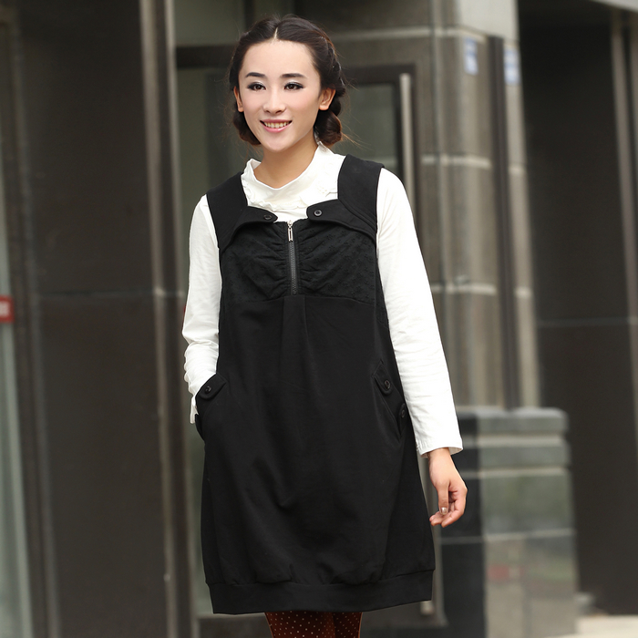 Maternity clothing autumn new arrival tank dress fashionable casual vest dress braces skirt 1 - 116122