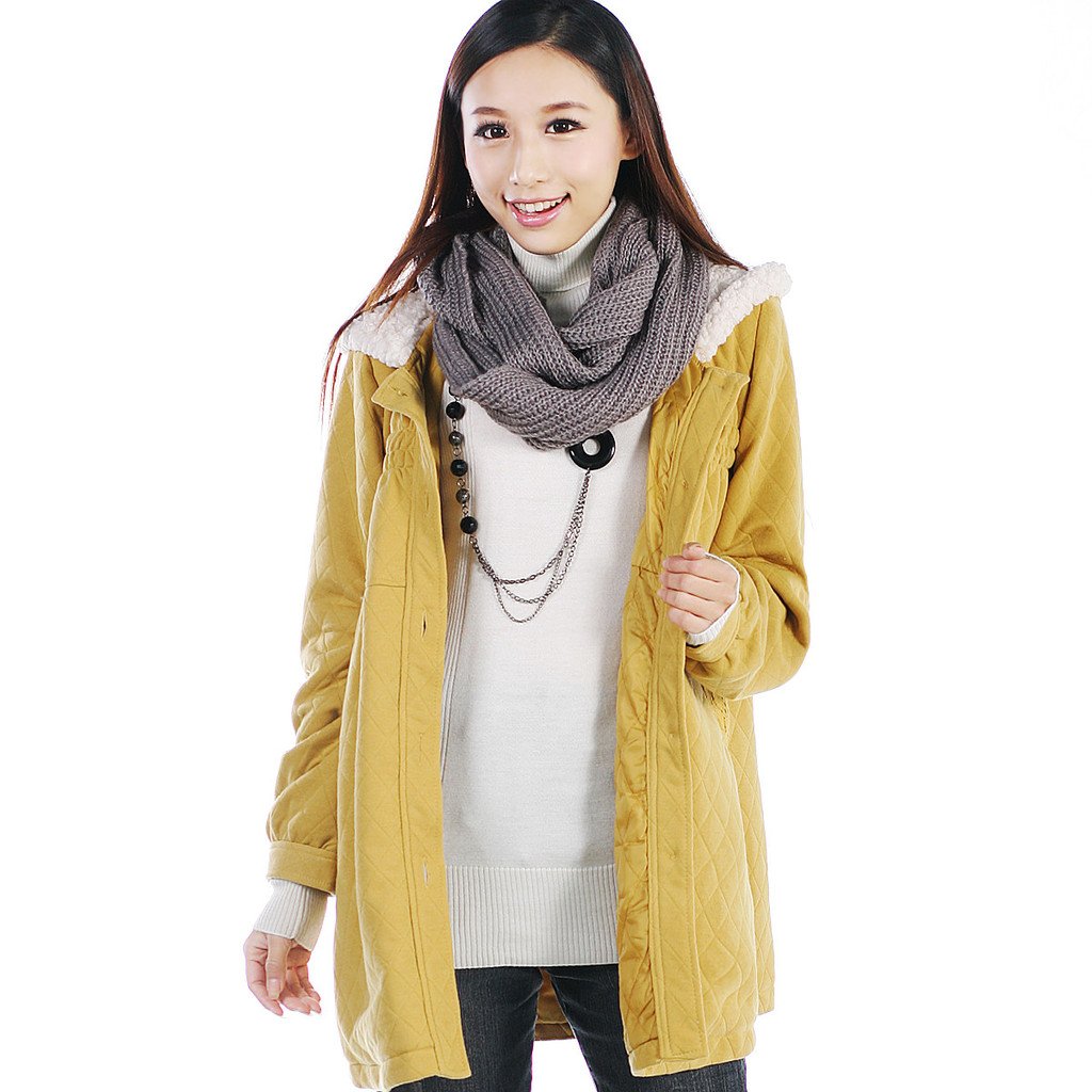 Maternity clothing autumn thermal cotton-padded cute shirt cotton-padded jacket maternity outerwear hooded