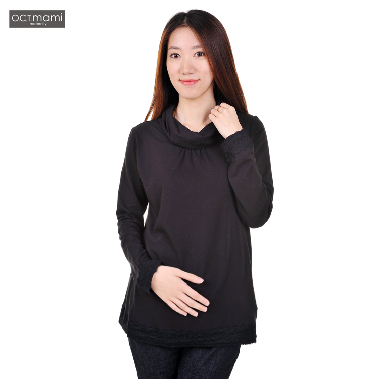Maternity clothing  autumn top basic shirt long-sleeve T-shirt