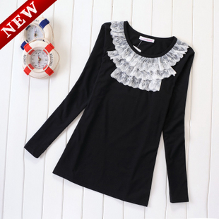 Maternity clothing autumn top fashion maternity basic shirt 100% cotton maternity t-shirt spring