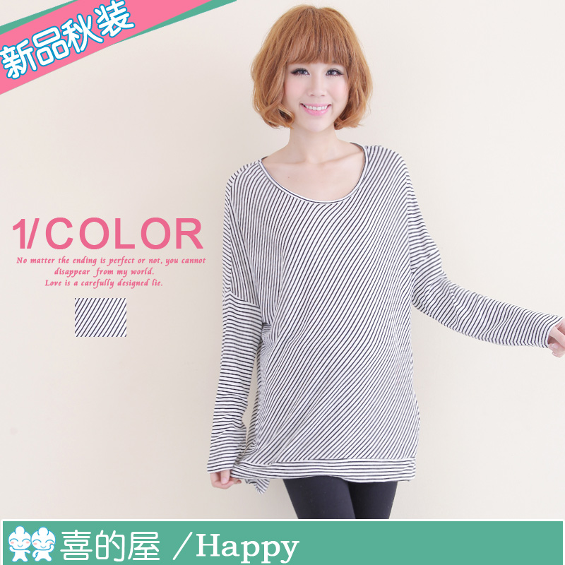 Maternity clothing autumn top fashion stripe top maternity t-shirt maternity autumn 22998