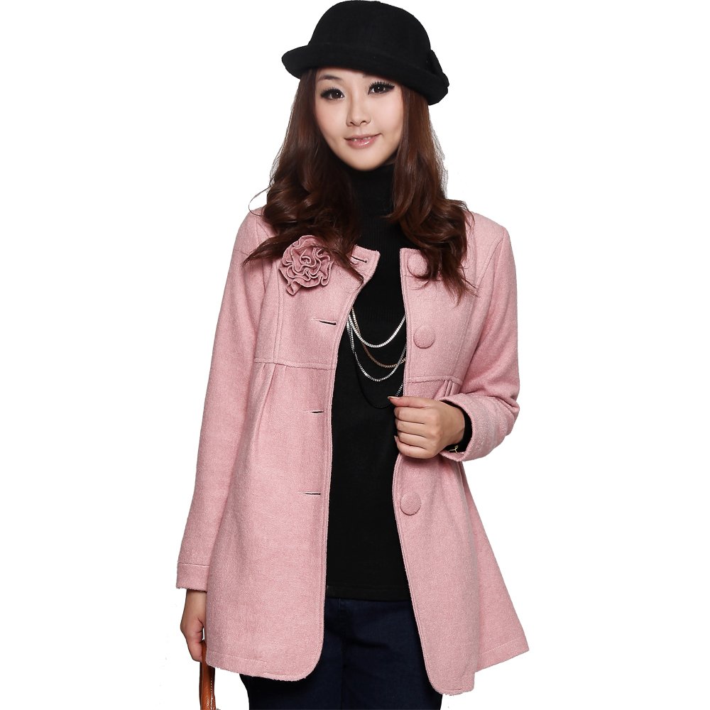 Maternity clothing autumn woolen overcoat o-neck maternity overcoat 10992