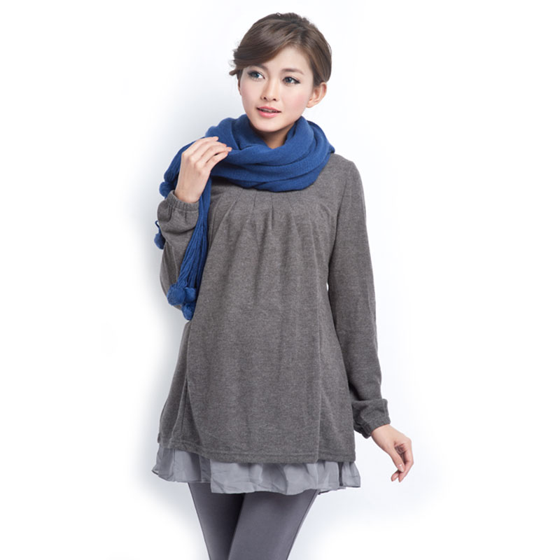 Maternity clothing classic slim fashion long-sleeve knitted top outerwear